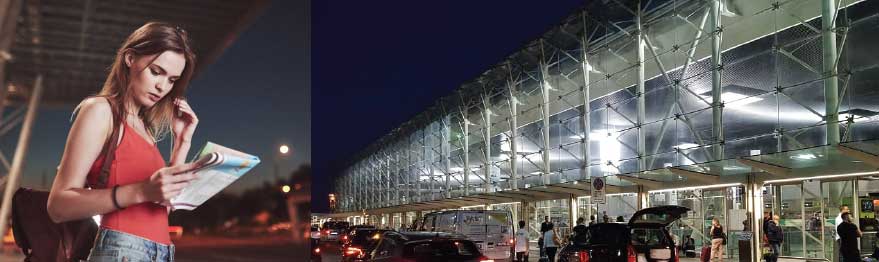 Partenza notturna aeroporto Catania
